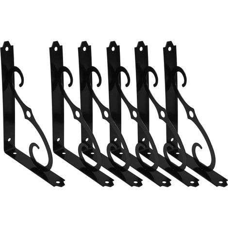 aus Eisen für Wandregale Größe 127 mm x 89 mm 6er Packung