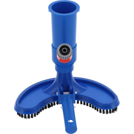 Aspirapolvere per piscine ricreative e da giardino, piscine gonfiabili, con spazzola e manico (testina di aspirazione a forma di mezzaluna, standard americano)