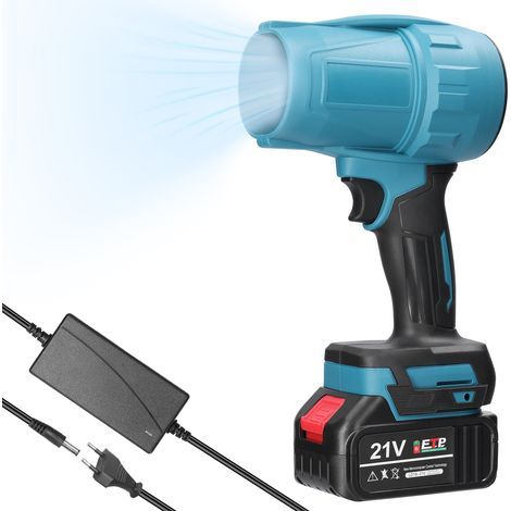 Portable high-power turbofan blower, Reaction fan, For car washing, keyboard dust cleaning, Compatible with Makita batteries (1/5)