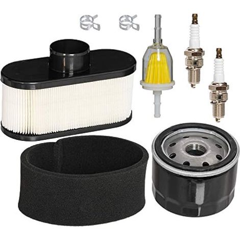 Compatible avec 11013-7047 49065-7002 Filtre à air Pré-filtre Filtre à carburant Bougie d'allumage Kit de tuning pour moteur tondeuse Cub Cadet LTX1050 RZT50 RZT54 (1/4)