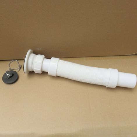 11/2 Meuble-lavabo de salle de bain, évier de cuisine, adaptateur pour lavabo, tuyau d'évacuation, tuyau de sortie