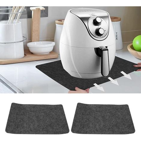 2 Pièces Tapis résistant à la chaleur pour friteuse à air, feutre antidérapant 3045cm pour cuisine, préparation repas domestiques (1/5)