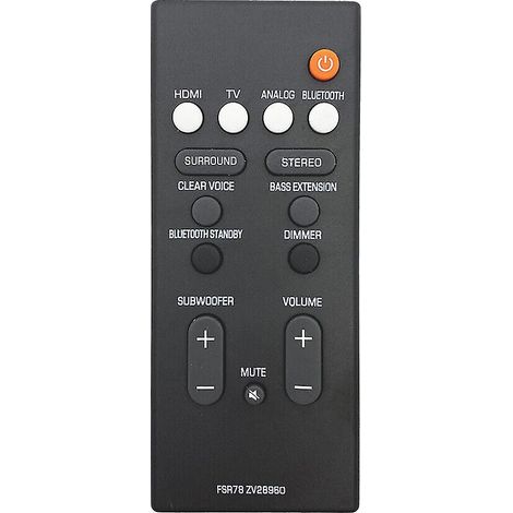 Télécommande pour barre de son Yamaha FSR78 ZV28960 YAS-106 ATS-1060 YAS-107 (1/3)
