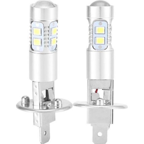 2 pièces H1 LED de Voiture Super Blanc Kit d'Ampoules de Brouillard Lumière Conduite Brouillar 100W (1/4)
