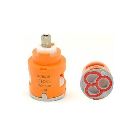 DEVIATORE ROTATIVO A 2 VIE MOD. DR 25 D. 25 Misura: Diam. 25 mm