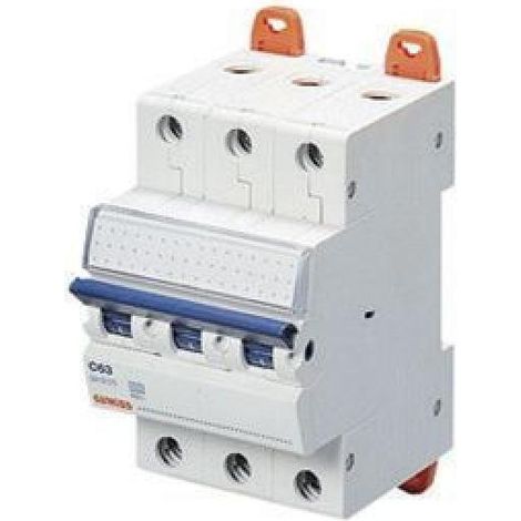 Gewiss INTERRUPTOR AUTOMÁTICO - MT 100 - 3P CARACTERÍSTICA B 10A - 3 TE, GW92566