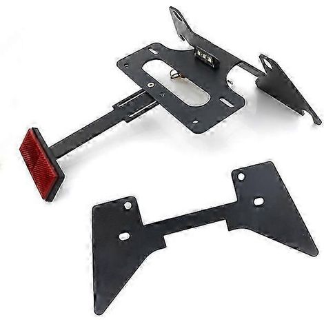 Support de plaque d'immatriculation, kit de suppression de garde-boue arrière et de plaque d'immatriculation noir pour Suzuki SV650, SV650F et SV650S (2003-2015) (1/5)