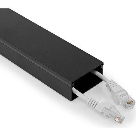 Nedis Multipack Kabelmanagement / Röhre / 1 Stück / max. Kabeldicke: 25 mm / Aluminium / Schwarz - 5 Stück