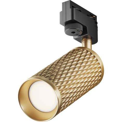 Spot sur rail monophasé laiton/noir GU10 10W Maytoni (1/5)