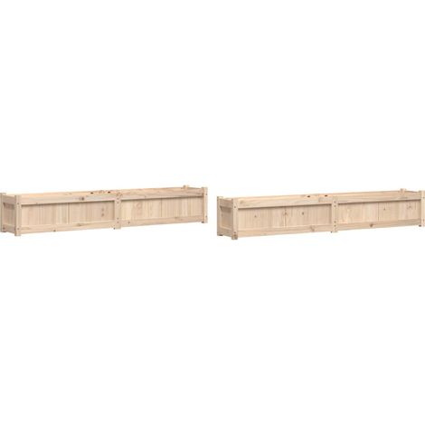 Maison Exclusive - Fioriere da Giardino 2 pz in Legno Massello di Pino