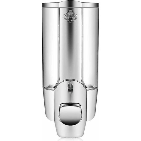 350-ml-Seifenspender für Küche und Bad, Wandmontage, einseitig, manuell, für Shampoo und Handseife – AquaForge (1/4)