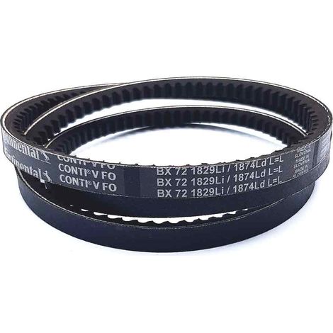 Courroie type trapézoïdale crantée BX72