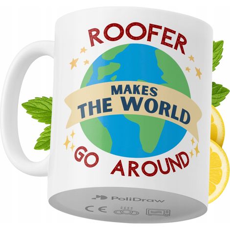 Lustige Kaffeetasse für Dachdecker mit witzigem Textdesign – ideal für Geburtstage, Namenstage, Feiertage und besondere Anlässe. Hochwertige Tasse für Zuhause, Büro und Arbeit. Farbe: Weiß, 330 ml.