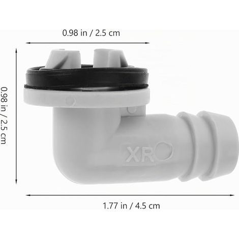 Elbow Connectors for Air Conditioning Drainage Pipe Adapters for Drain Condensate Drain Plugs for Outdoor Unit (1/4)