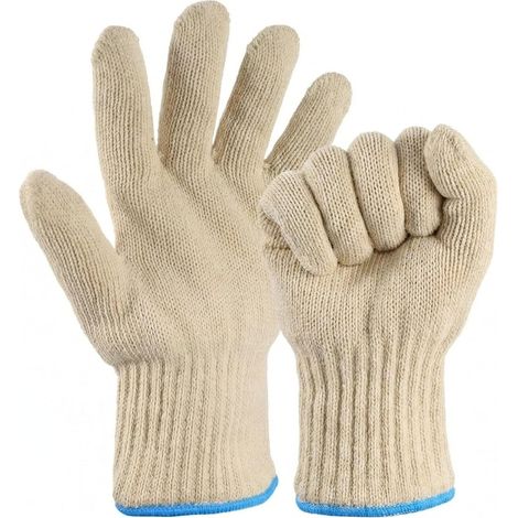 1 Paire Gant Anti Brulure Cuisine, Gant Four Anti Chaleur, Gants de Cuisine résistants à la Chaleur, Gant Barbecue Intérieur et Extérieur, Antidérapant Gant Four (1/5)