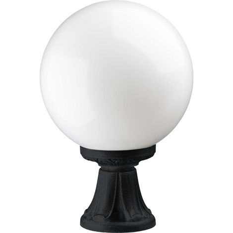 Baliza clásica INDURA GLOBO IP55 E27 70W 450mm Negro