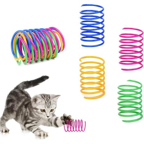 Jouet pour chat à ressort en spirale, jouet créatif pour occuper et faire bouger son chat, jouet interactif (1/4)