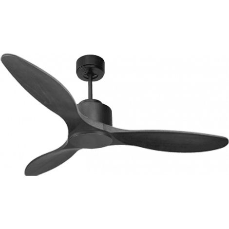 Modulo de KlassFan - Super destratificateur et ventilateur DC 132 cm Gris basalte pales bois noir sans Lumière  25 à 40 m²