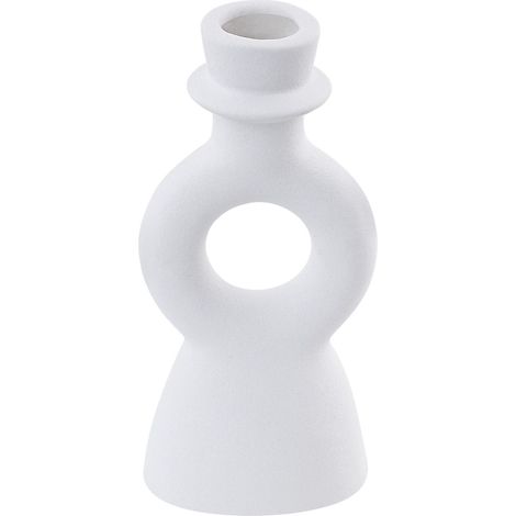 Kerzenständer SPARTA Keramik 17 cm Cremeweiß