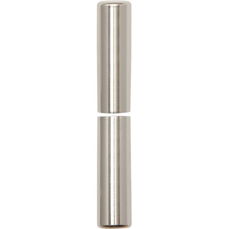 Zierhülse aus Aluminium Aufsteckhülse vernickelt für Einbohrbänder Band ø 15mm, Bandhöhe 92mm, oben + unten
