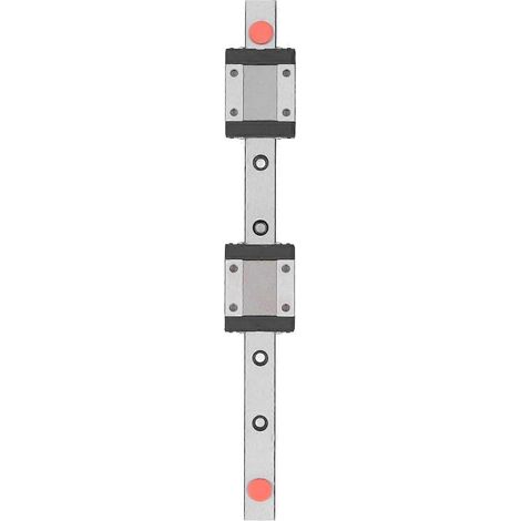 Ensemble de rails de guidage linéaires miniatures MGN12C avec 2 blocs coulissants pour imprimantes 3D
