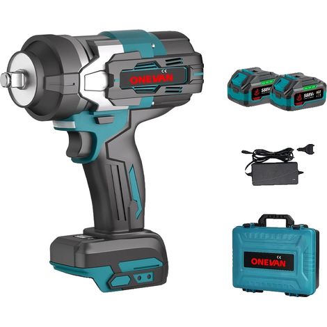 Avvitatore a impulsi elettrico, coppia elevata di 2800 N.M., motore brushless, 2 set di batterie tipo B (1/2)