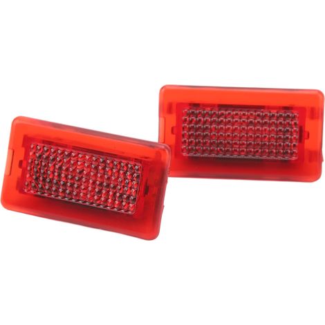 Jeu de 2 Feux de Sol Rouge LED pour Portière Tesla Model 3 X S, Lampe de Bienvenue Indicateur de Porte, Remplacement Étanche (1/5)