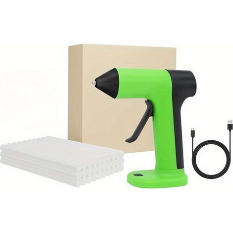 GDHZS-  Pistolet à Colle Sans Fil Pistolet a Colle Électriques Chaude 7mm Bâtons de Colle USB Tpye-C Rechargeable Chauffrage pour Réparation Artisanat DIY (1/5)
