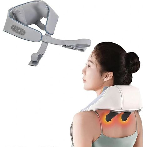 Appareil de massage électrique pour la nuque et les épaules, châle de massage pour les épaules et la nuque-AquaForge (1/4)