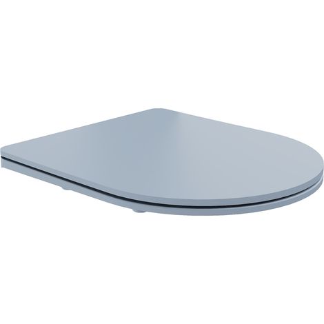 Mexen abattant à fermeture lente slim, duroplast, gris-bleu mat - 39740069 (1/4)