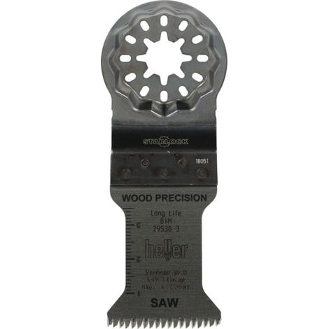 Heller Starlock Blades BIM scie de précision pour le bois, 50 x 35 mm (1/4)
