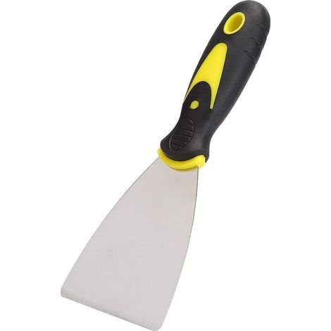 Grattoir pour imprimante, outil de démontage d'imprimante à découpe thermique en caoutchouc moulé par injection et acier inoxydable (acier inoxydable bicolore de 3 pouces). (1/5)