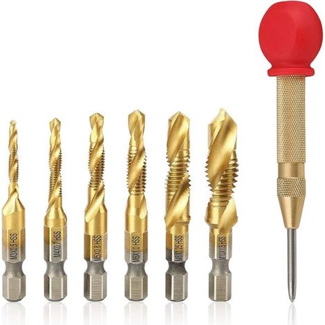 S-giant 7-teiliges HSS-Stahl-Metallbohrer-Set, passend für alle gängigen Bohrer (1/5)