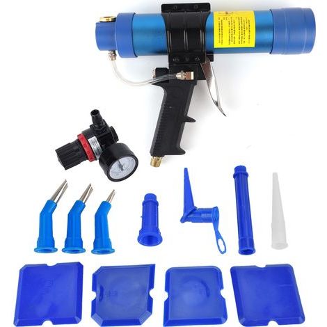 Pistolet de calfeutrage pneumatique réglable, applicateur, haute efficacité pour réparer le verre électronique des appareils électroniques (1/5)