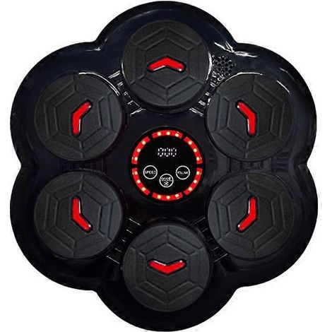 Machine de boxe musicale, cible murale intelligente, vitesse réglable, compatible Bluetooth, entraînement aux réflexes pour enfants et adultes (1/5)
