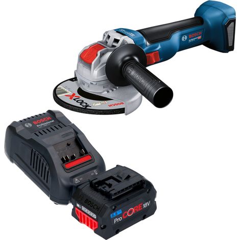 Smerigliatrice angolare a batteria Bosch GWX 18V-10 18 V 125 mm Brushless + 1x batteria ProCORE 5,5 Ah + caricabatterie