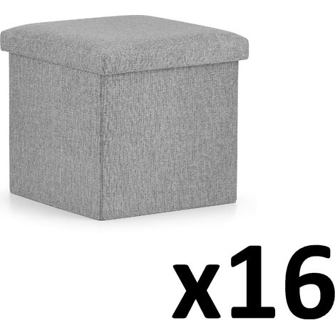 Klapphocker M - 30x30x30cm grau x 16