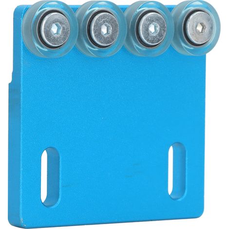 Roue auxiliaire à plaque étroite bleue pour plaqueuse de chants afin d'éviter les déviations d'alimentation accessoires pour plaqueuse de chants : 4 roues (1/5)