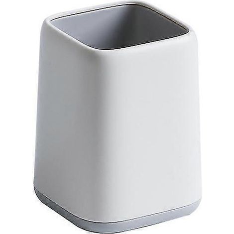 Porte-stylo de bureau bicolore, pot à crayons, organisateur de bureau, porte-pinceaux de maquillage (1 pièce, blanc cassé) (1/5)