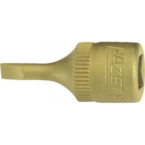 Manguito masculino cuadrado 1/4"3,5x0,6mm Schlitz Hazet