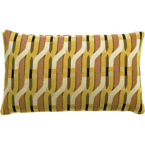 Coussin d'Extérieur Kali 30 x 50 cm Déperlant en Polypropylène Tissage Jacquard - PANGIVO