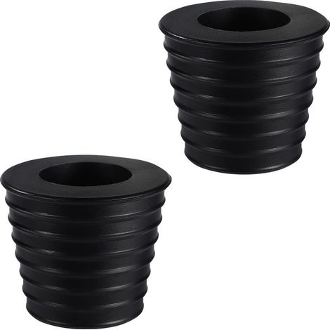 2pcs Anneaux Parasol Table Patio, Cne Stabilisateur en Silicone Adaptateur Noir Parasol Stabilisateur Pied pour Tables Extérieures Jardin Plage Piscine (1/5)