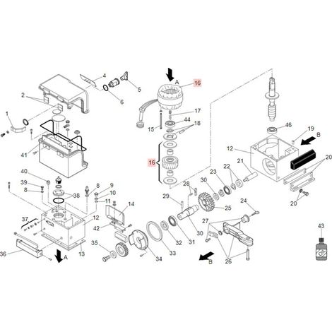 Motore Statore Elettrico Per 844 3Ph 400V Ricambio FAAC 63003163 (1/3)