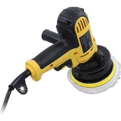 Kit Polisseuse Auto 700W 125mm Ponceuse Électrique pour Poncer Lustrer Cirer, Patin de Polissage, Brosse, Adaptateur, Prise UE 220V (1/5)