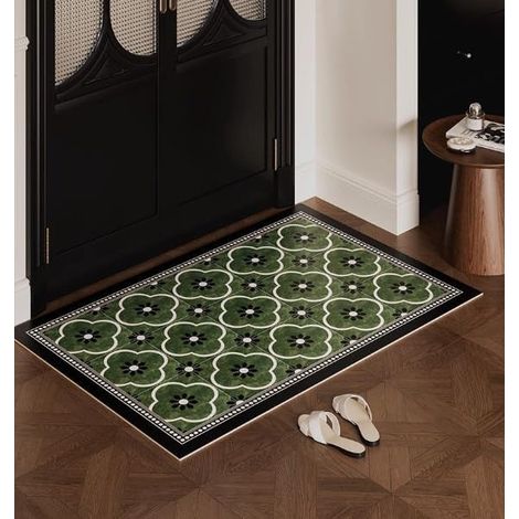 Tapis diatomée antidérapant 40x60 cm style nordique épais salon (1/5)