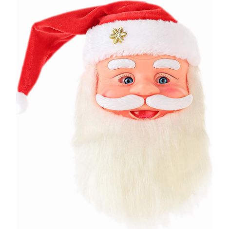Muñeco Papá Noel Bailarín - Con Ojos Móviles y Música - Funciona con 3 Pilas AA - Decoración Navideña (1/5)