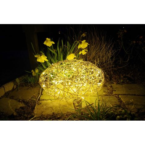 LED-3D-Stein "Galax Stone", Gold, Alu, 30x55 cm (1/4)