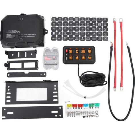 Panneau de commutation à 8 gangs, contrôle de la lumière RGB, système de relais de Circuit électronique pour camions hors route, navires de sport électriques, ATV UTV SUV (1/5)