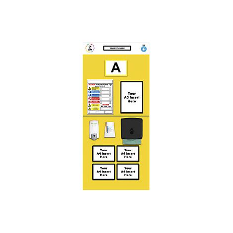 Cartel informativo para etiquetado individual de estanterías 