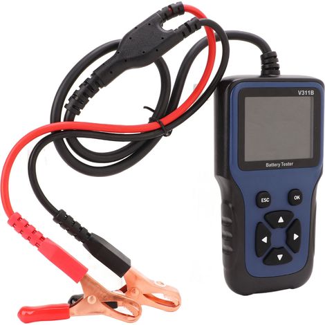 Testeur de batterie automobile V311B 12V 100-2000CCA, testeur de charge de circuit de charge, détecteur de charge, outil de diagnostic, convient aux automobiles, SUV, navires et motos. (1/5)